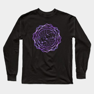 PURPLE MIND - Aesthetic brutalist design Long Sleeve T-Shirt